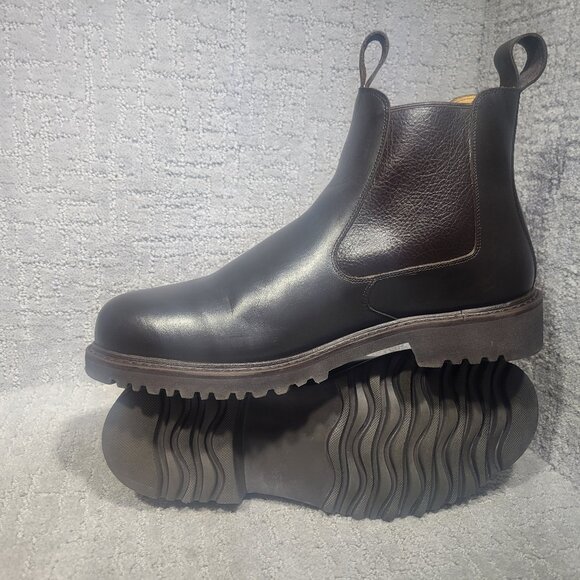 Beckett Simonon Preston Men's Size 10.5 US Brown Leather Pull on Chelsea Boots - Picture 6 of 9